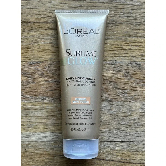 LOreal Paris Sublime Glow Daily Moisturizer Medium Skin Tone Enhancer 8 fl oz - Picture 1 of 3